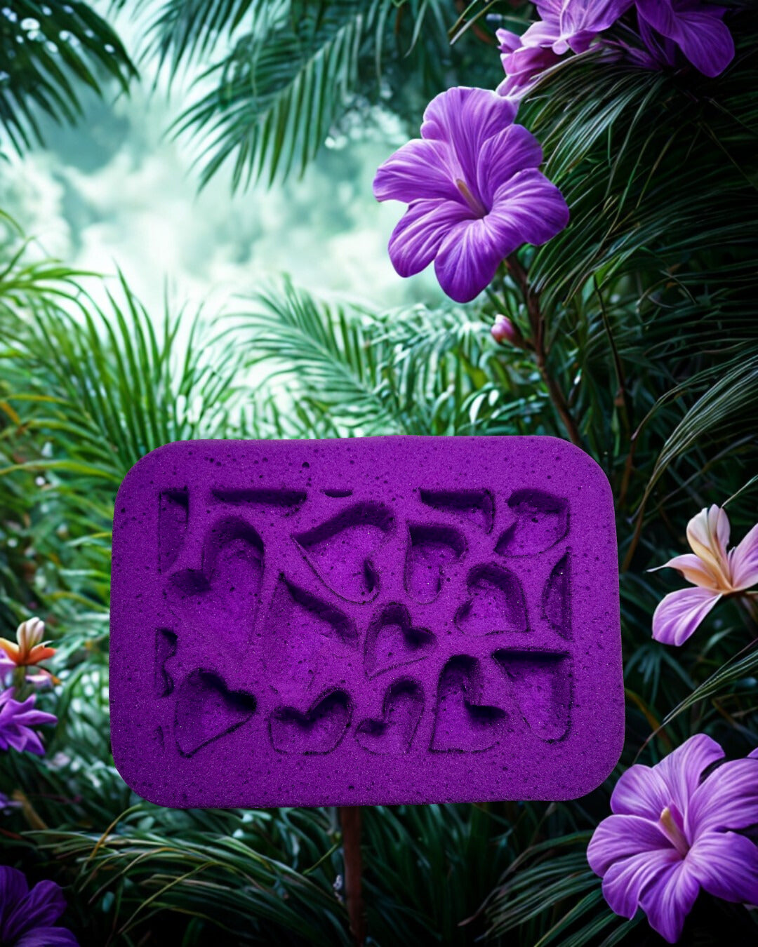 Pasión Grout Sponge with a Design