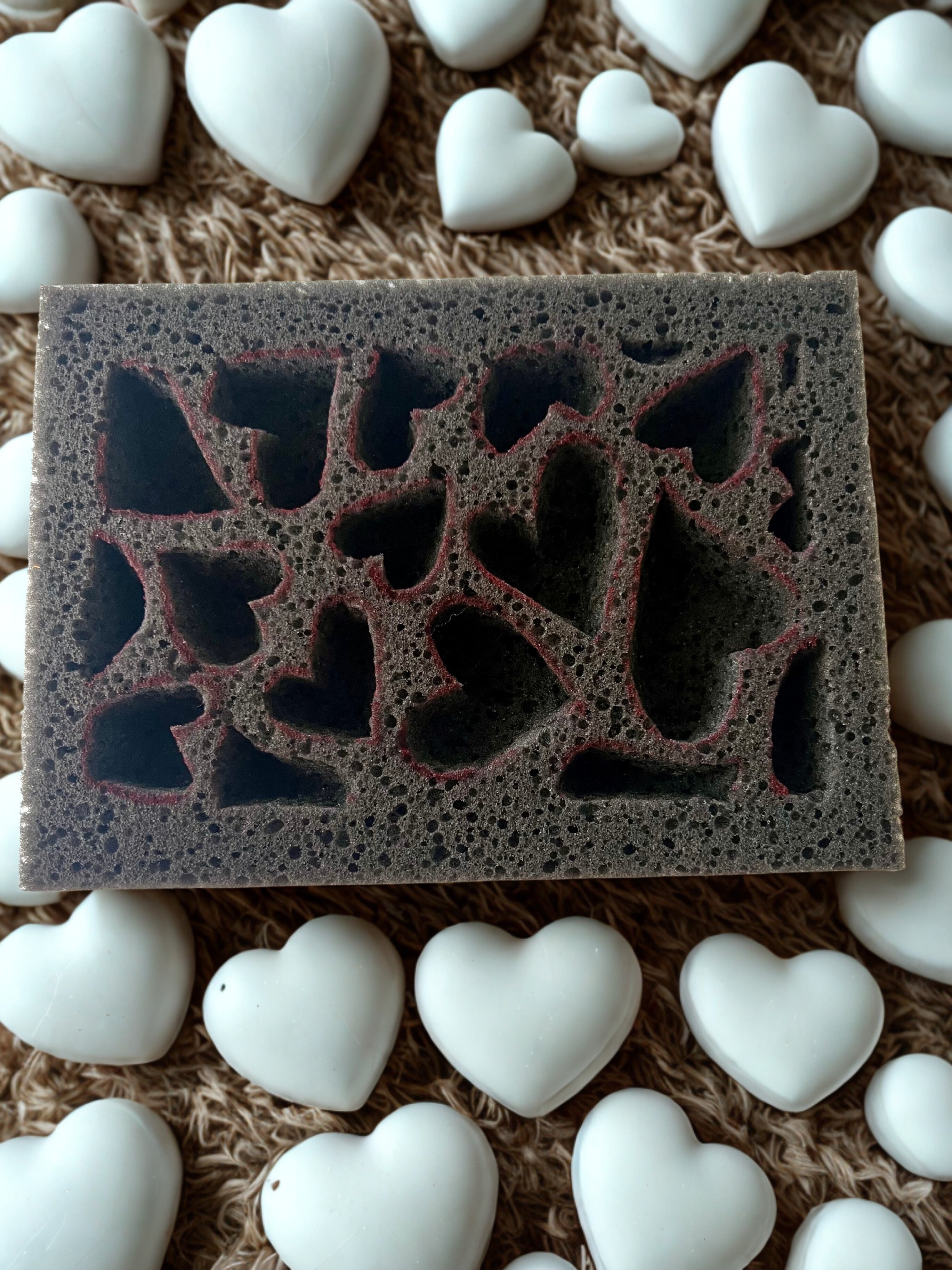 🖤Midnight Rectangle Sponge with Design🖤