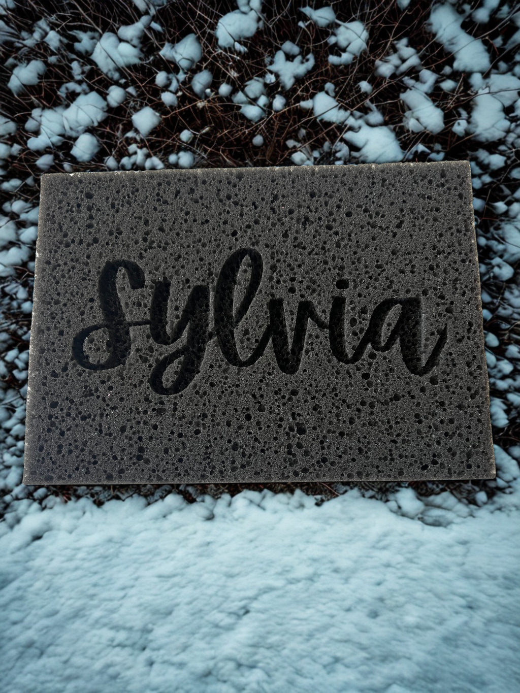 🖤 Midnight Custom Name/Image Sponge Rectangle Sponge 🖤