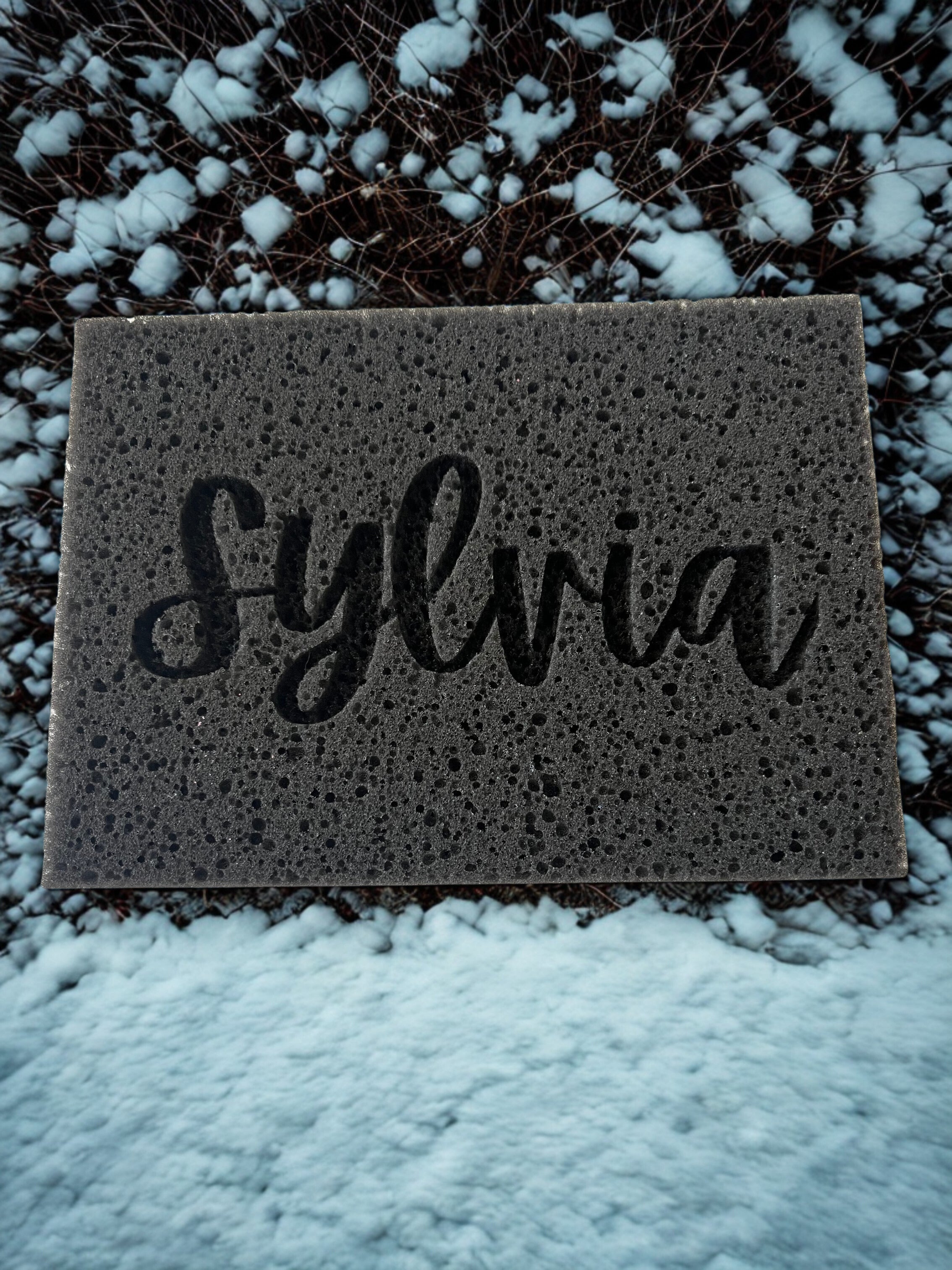 🖤 Midnight Custom Name/Image Sponge Rectangle Sponge 🖤