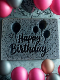 🖤 Midnight Custom Name/Image Sponge Rectangle Sponge 🖤
